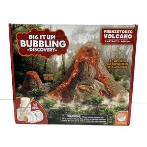 Prehistoric Volcano Dig It Up Bubbling Science - 8 Artifacts Ages 8 and up